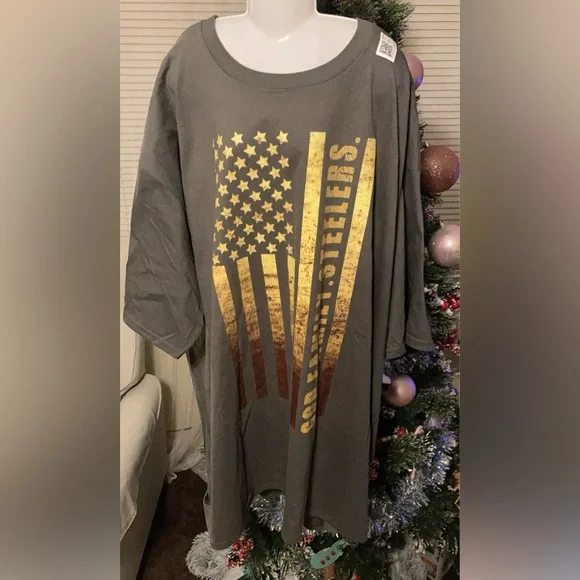 T-Shirt 4XL | Army | God, Family, Steelers | 00026 - Picture 3 of 6